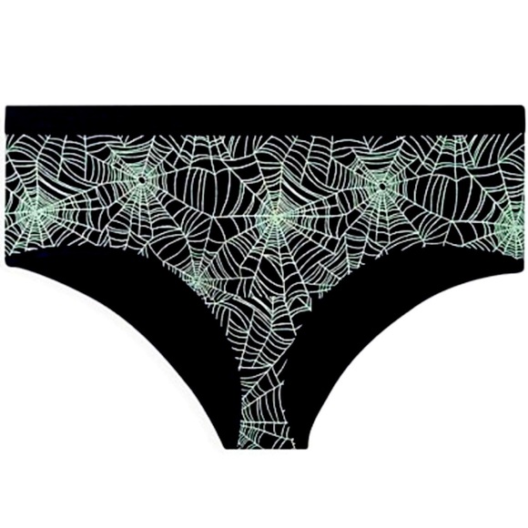 NWT torrid black glow spider web cheeky panty - Picture 1 of 3